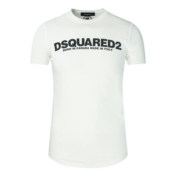 Dsquared2 S74GC0969 S20694 100 White T-Shirt