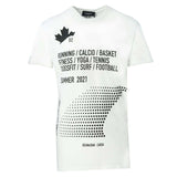 Dsquared2 S74GD0840 S21600 100 White T-Shirt