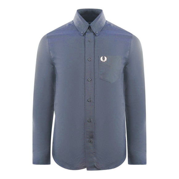 Fred Perry Mens SM2012 608 Shirt Navy Blue