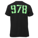 Diesel Green 978 Logo Black T-Shirt