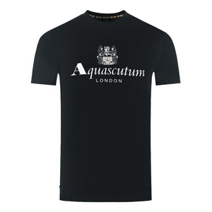 Aquascutum Mens TS002 16 T-Shirt Black