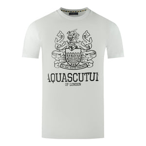 Aquascutum Mens TS006 01 T-Shirt White