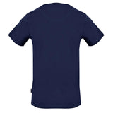 Aquascutum Triple A Logo Navy Blue T-Shirt