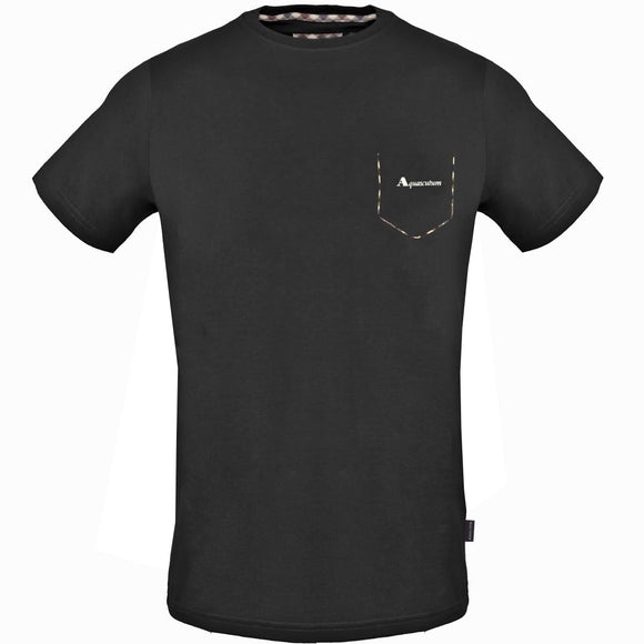 Aquascutum TSIA07 99 Black T-Shirt