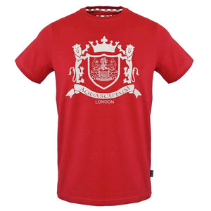 Aquascutum TSIA08 52 Red T-Shirt - Style Centre Wholesale