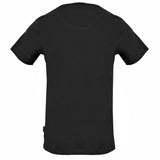 Aquascutum TSIA09 99 Black T-Shirt - Style Centre Wholesale