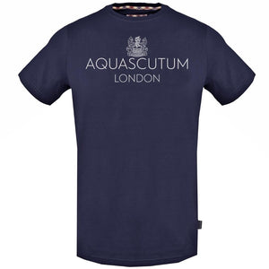 Aquascutum TSIA126 85 London Logo Navy T-Shirt