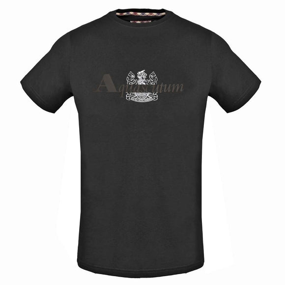 Aquascutum TSIA12 99 Black T-Shirt