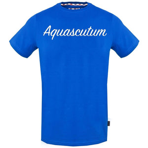 Aquascutum TSIA131 81 Signature Logo Blue T-Shirt