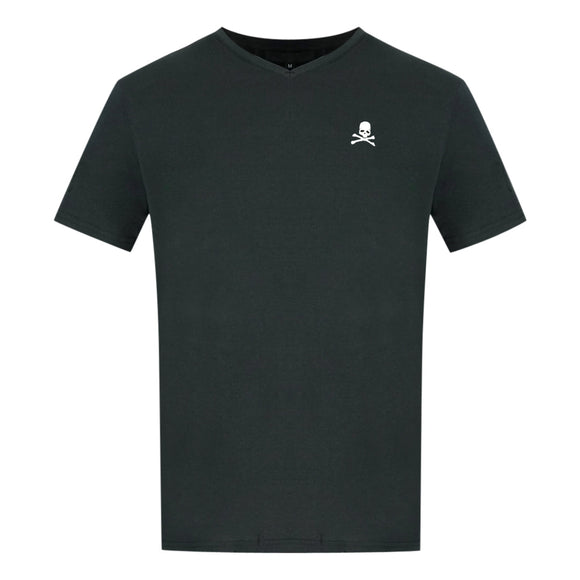 Philipp Plein UTPV01 99 Black Underwear V-Neck T-Shirt